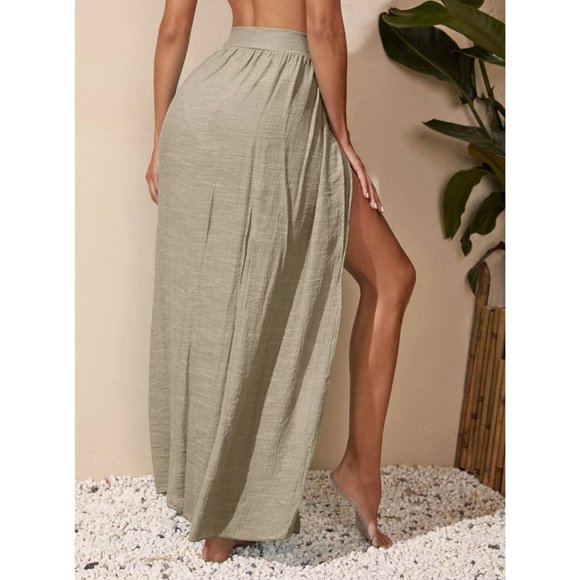 Sand Knot Waist Cover Up Skirt - Picture 4 of 6